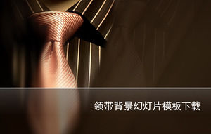 Tie closeup brown business ppt template