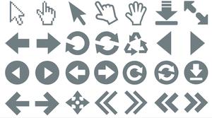 Tombol operasi PPT unduhan materi ikon kecil