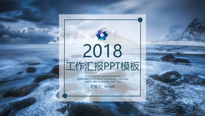 Transluzente wireframe kreative Abdeckung lange Schatten Stil High-End-Business-Arbeit Bericht universal PPT-Vorlage