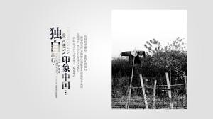 Modello PPT diario di viaggio dell'umore di viaggio