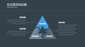 แม่แบบวัสดุ PPT สามขนาน