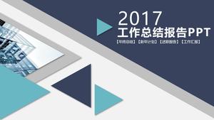 Triangle wind work summary report PPT template