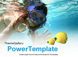Underwater World Nature Powerpoint Templates