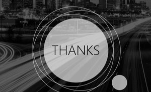 Modèle de rapport de synthèse de travail de style urbain noir et blanc PPT