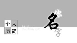 Useful personal resume PPT template download