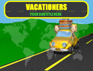 Vacationers travel