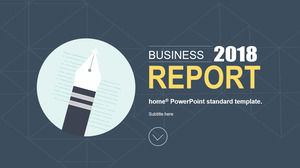 Flache Arbeit der Vektorkarikatur flache Zusammenfassung debriefing Bericht ppt Schablone