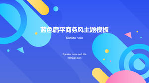 활기찬 다채로운 기하학적 인 창조적 인 평면 비즈니스 작업 요약 보고서 ppt 템플릿