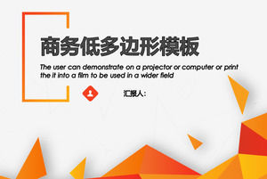 Canlı Pratik Turuncu Çokgen PPT Şablonu