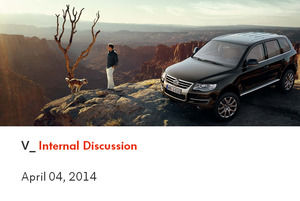 폭스 바겐 투아렉 PPT 템플릿