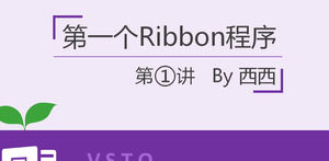 VSTO Anwendung der Grundausbildung Tutorial ppt-Vorlage