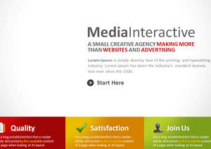 web2.0 fake web style ppt template