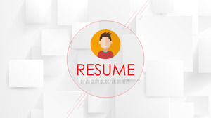 semplice modello PPT rapporto di lavoro del personale Bianco