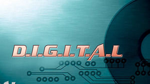 Geniş ekran dijital teknoloji ppt şablonu