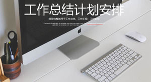 Plan de lucru PPT șablon pentru fundal scenă birou de afaceri