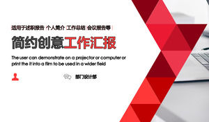 Modelo de trabalho relatório PPT para fundo de mesa simples no local de trabalho