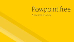 Sarı göz alıcı minimalist tarzı PPT şablonu